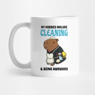 My hobbies include Cleaning and being awkward Capybara Mug